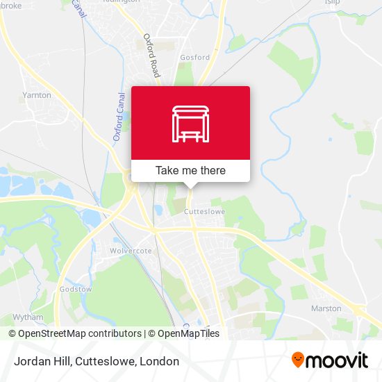 Jordan Hill, Cutteslowe map