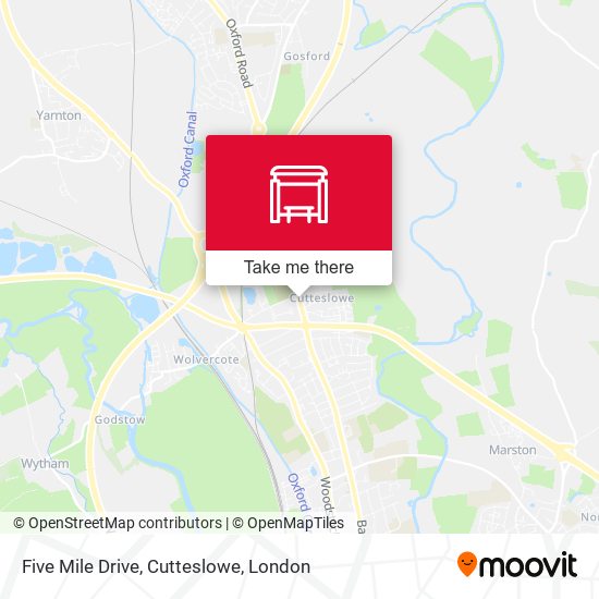 Five Mile Drive, Cutteslowe map