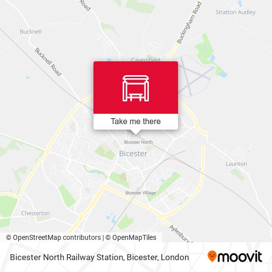 Bicester North Railway Station, Bicester map