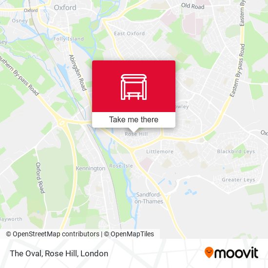 The Oval, Rose Hill map