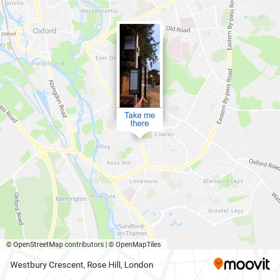 Westbury Crescent, Rose Hill map