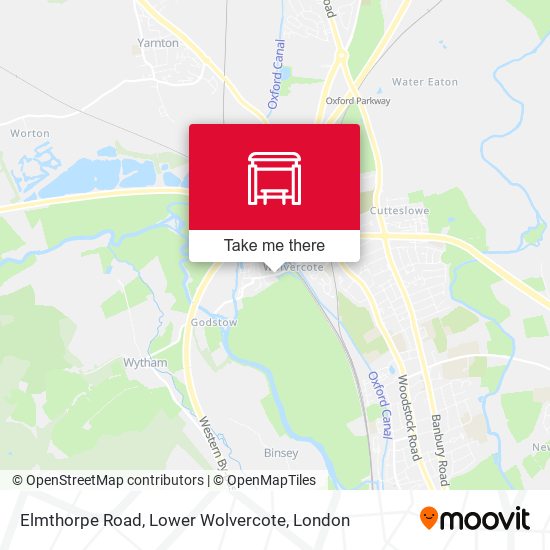 Elmthorpe Road, Lower Wolvercote map
