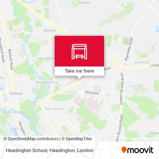 Headington School, Headington map