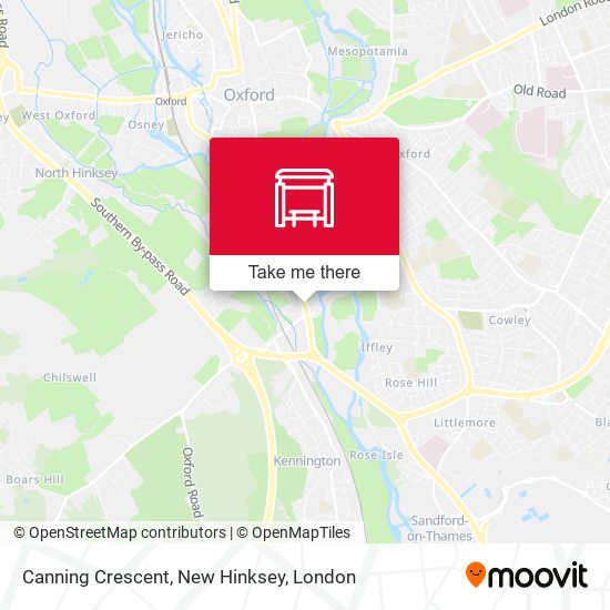 Canning Crescent, New Hinksey map