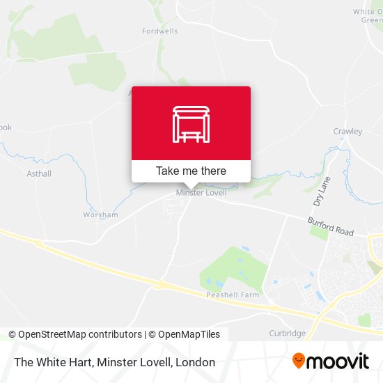 The White Hart, Minster Lovell map
