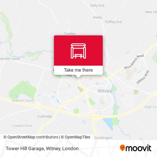 Tower Hill Garage, Witney map