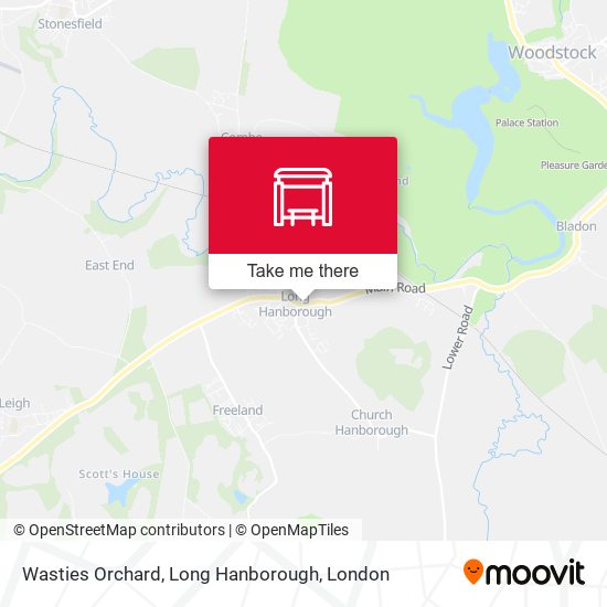 Wasties Orchard, Long Hanborough map