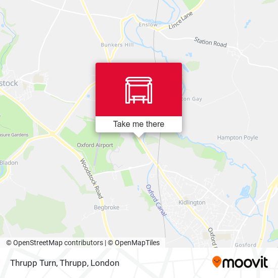 Thrupp Turn, Thrupp map