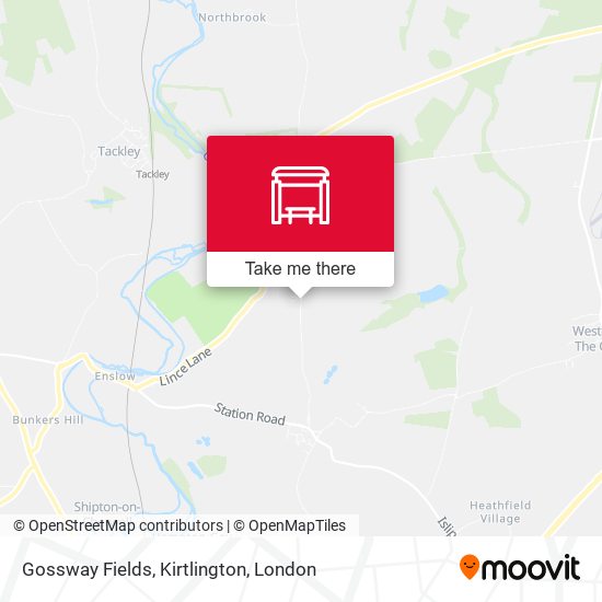 Gossway Fields, Kirtlington map