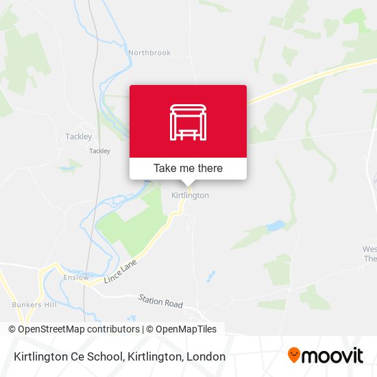 Kirtlington Ce School, Kirtlington map