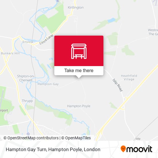Hampton Gay Turn, Hampton Poyle map