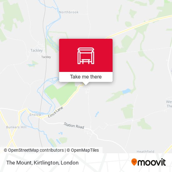 The Mount, Kirtlington map