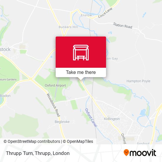 Thrupp Turn, Thrupp map