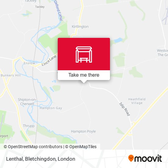 Lenthal, Bletchingdon map