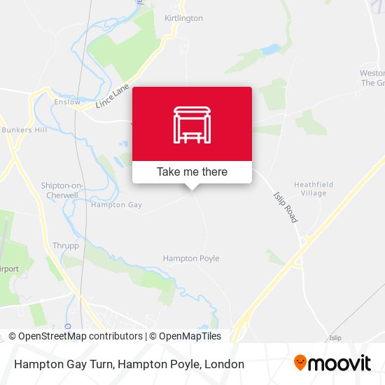 Hampton Gay Turn, Hampton Poyle map