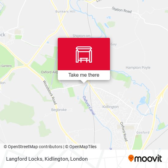 Langford Locks, Kidlington map