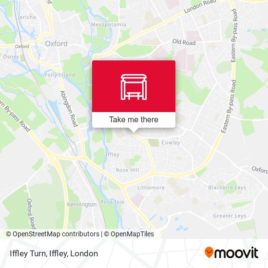 Iffley Turn, Iffley map