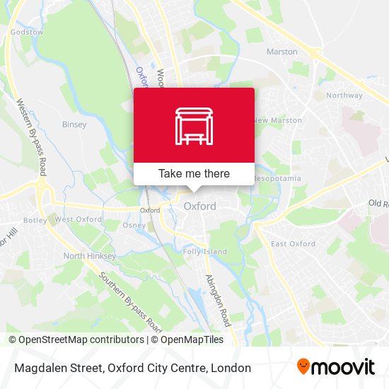 Magdalen Street, Oxford City Centre map