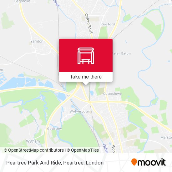 Peartree Park And Ride, Peartree map