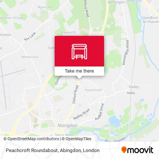 Peachcroft Roundabout, Abingdon map