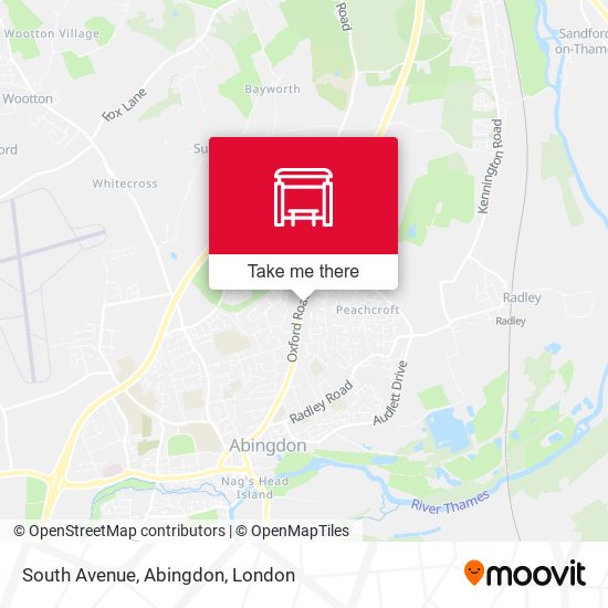South Avenue, Abingdon map