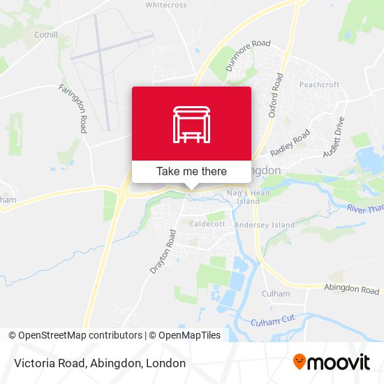 Victoria Road, Abingdon map