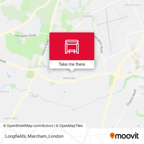 Longfields, Marcham map