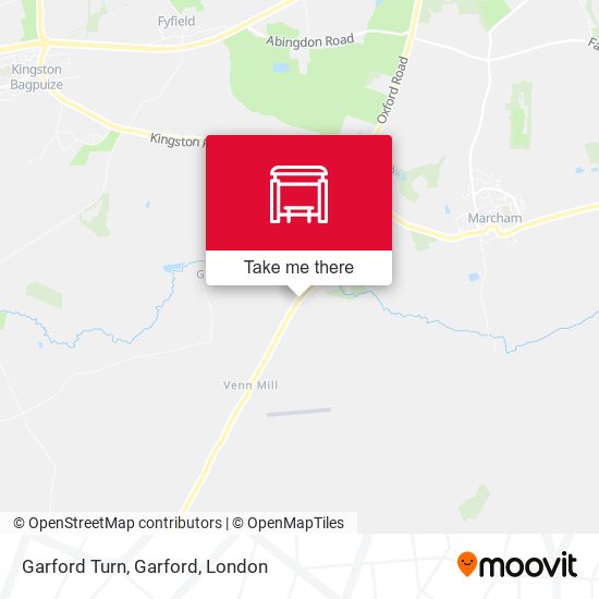 Garford Turn, Garford map