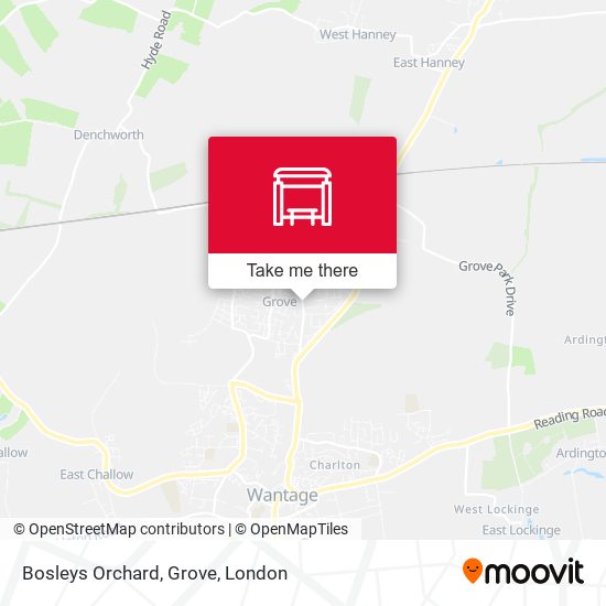 Bosleys Orchard, Grove map