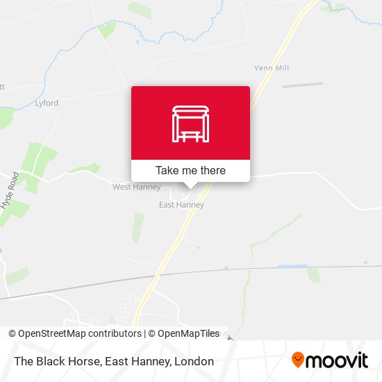 The Black Horse, East Hanney map