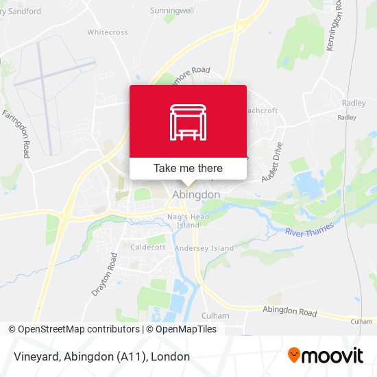 Vineyard, Abingdon (A11) map