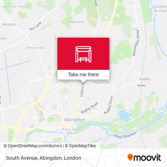 South Avenue, Abingdon map