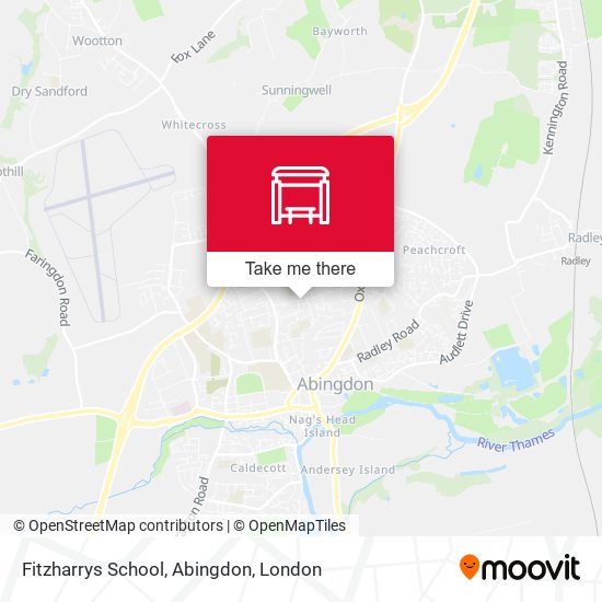 Fitzharrys School, Abingdon map