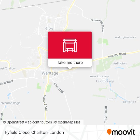 Fyfield Close, Charlton map
