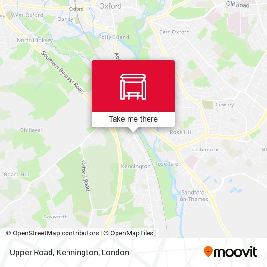Upper Road, Kennington map