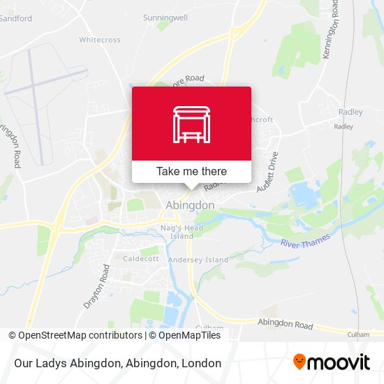 Our Ladys Abingdon, Abingdon map