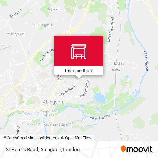 St Peters Road, Abingdon map