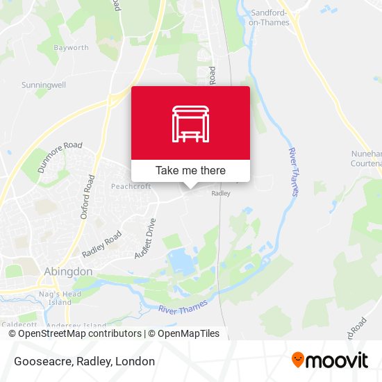 Gooseacre, Radley map
