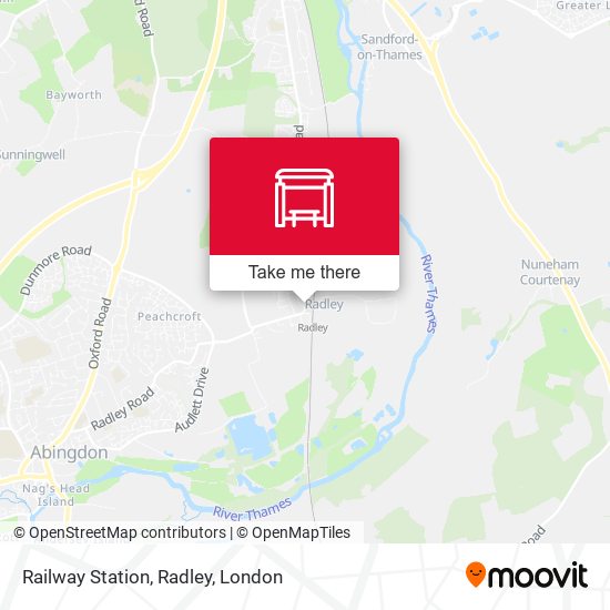 Railway Station, Radley map