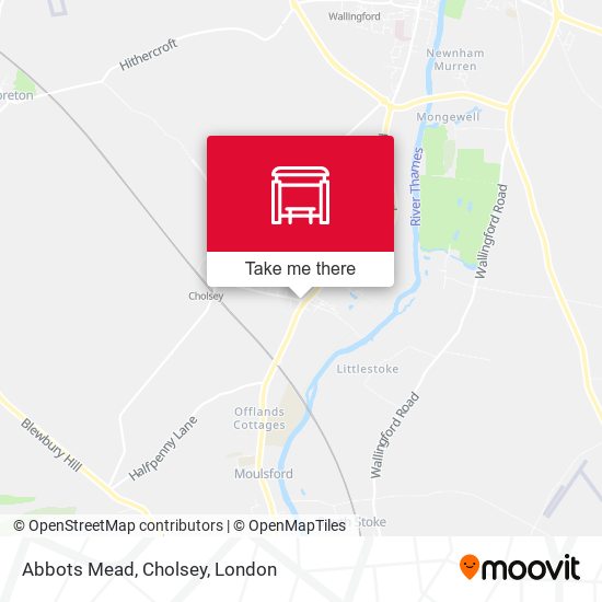 Abbots Mead, Cholsey map