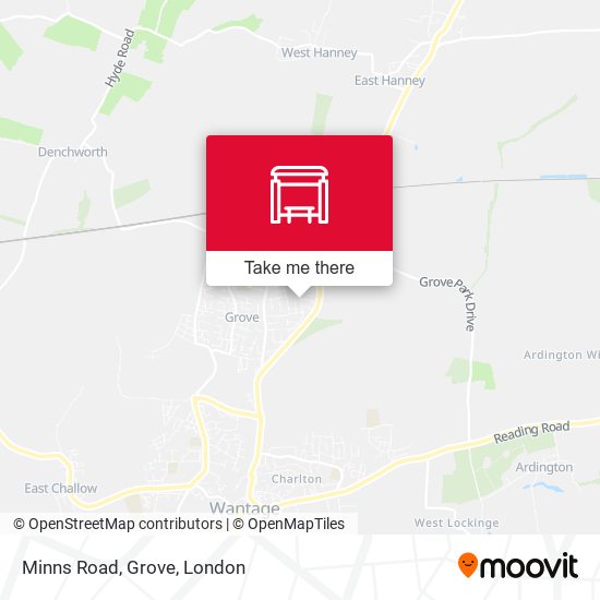 Minns Road, Grove map