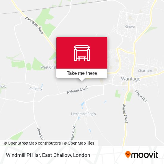 Windmill Pl Har, East Challow map
