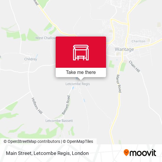 Main Street, Letcombe Regis map