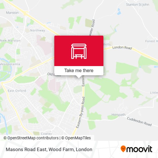 Masons Road East, Wood Farm map