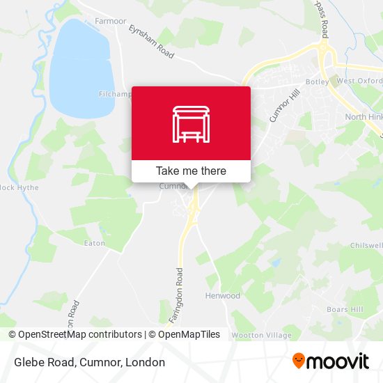 Glebe Road, Cumnor map