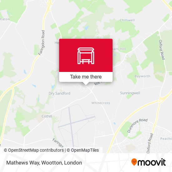 Mathews Way, Wootton map