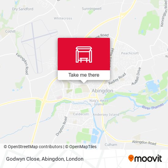 Godwyn Close, Abingdon map
