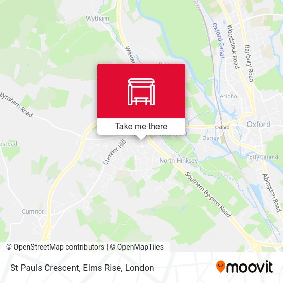St Pauls Crescent, Elms Rise map