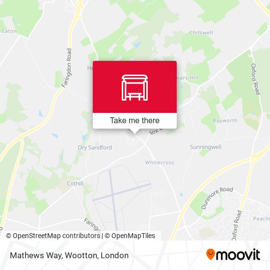 Mathews Way, Wootton map