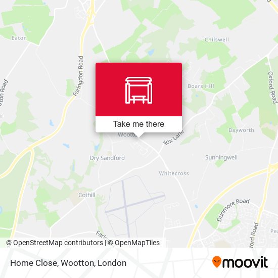 Home Close, Wootton map